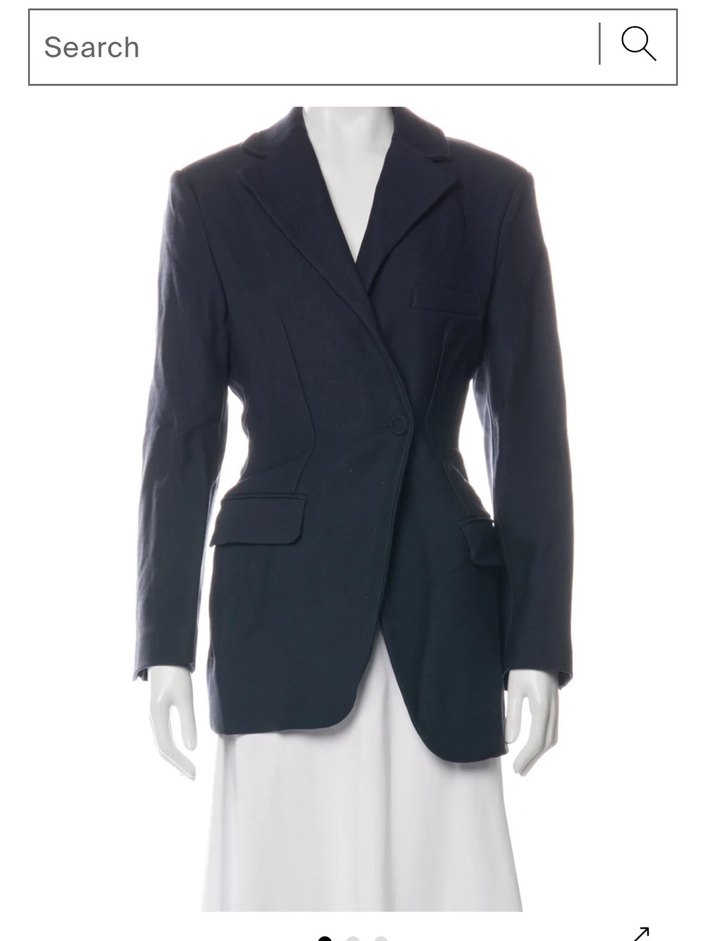 Jacquemus Dark Navy Tailored Single-Breasted Blazer - Picture 8 of 9